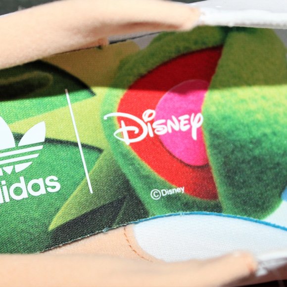 Adidas Stan Smith Disney Kermit & Miss Piggy White / Green / Peach Men's 9.5 - Picture 13 of 13